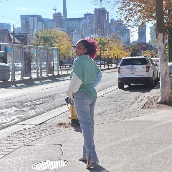 Mindy Oversized Button Up Top - Picture 3 of 6